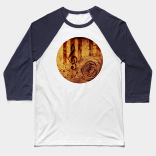 Retro piano with rose Baseball T-Shirt